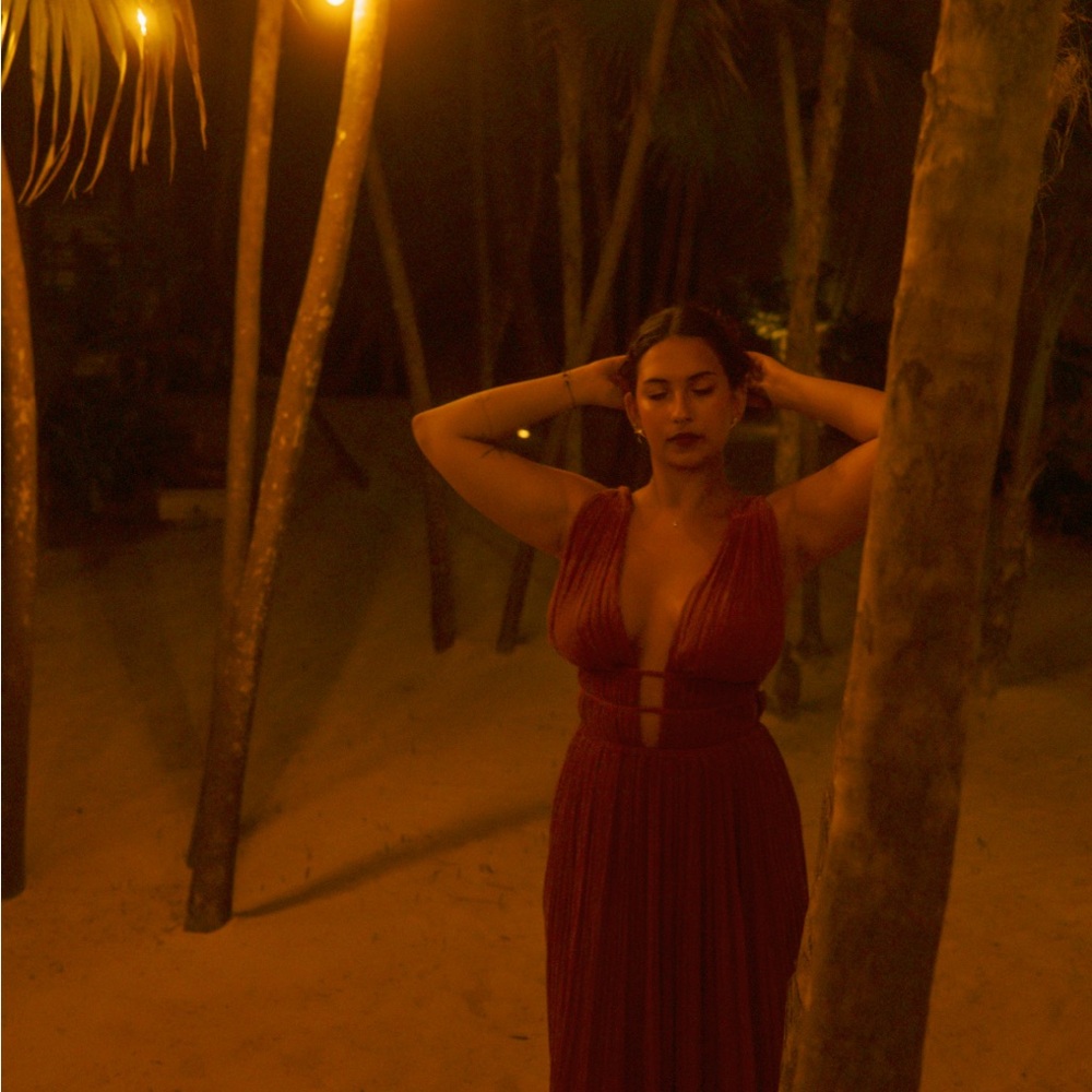 Dusky Pink handmade cotton dress